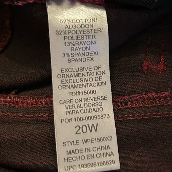 Democracy "Ab"solution Mid-Rise Booty Lift Straight Leg Plus Size Colored Jeans - Picture 8 of 8